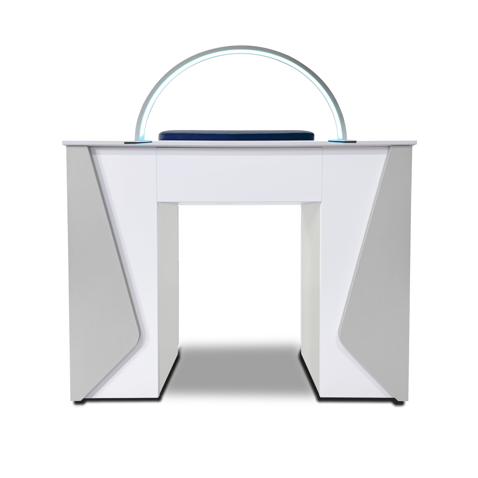 Mesmer Nail Table – 3D Timeless Design Manicure Table with Half Moon LED